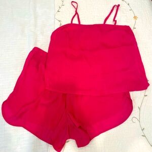 Hot Pink Barbicore Pajama Shorts Set by Old Navy